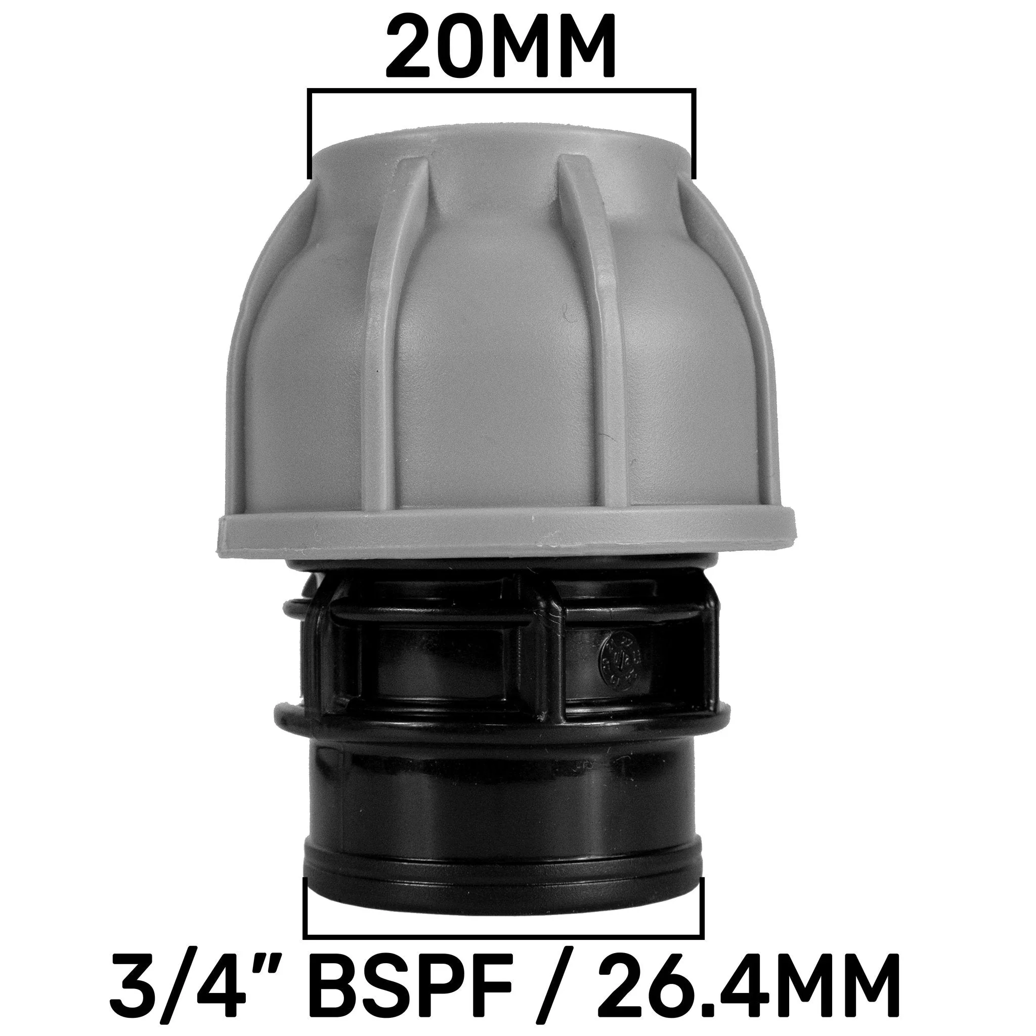 Wall Flange Kit 25mm MDPE + In-Line Valve + 20mm MDPE Joiner - Image 7