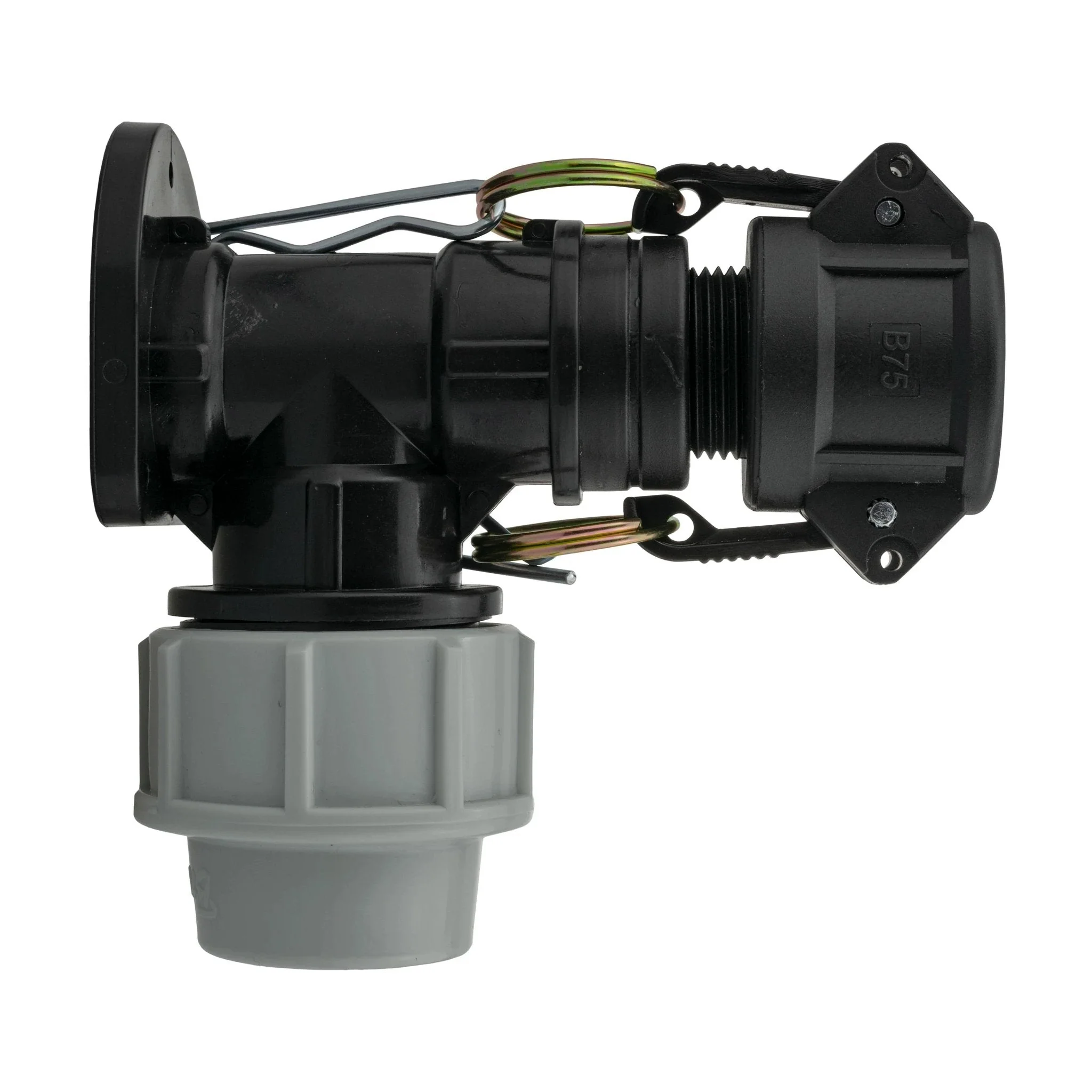 Wall Flange Kit 32mm MDPE + 3/4" Camlock Type B