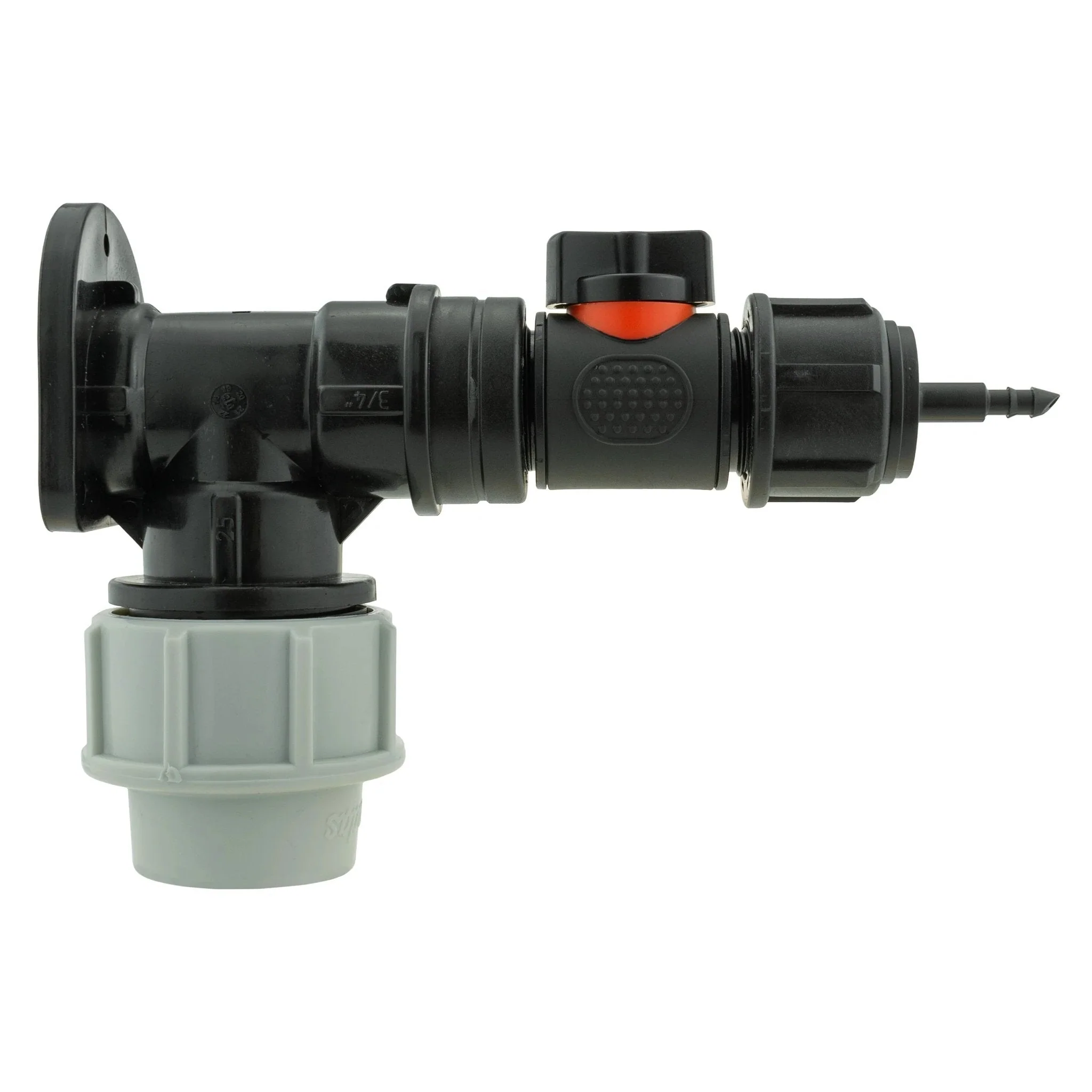 Wall Flange Kit 32mm MDPE + In-Line Valve + 4mm Micro Barb - Image 2