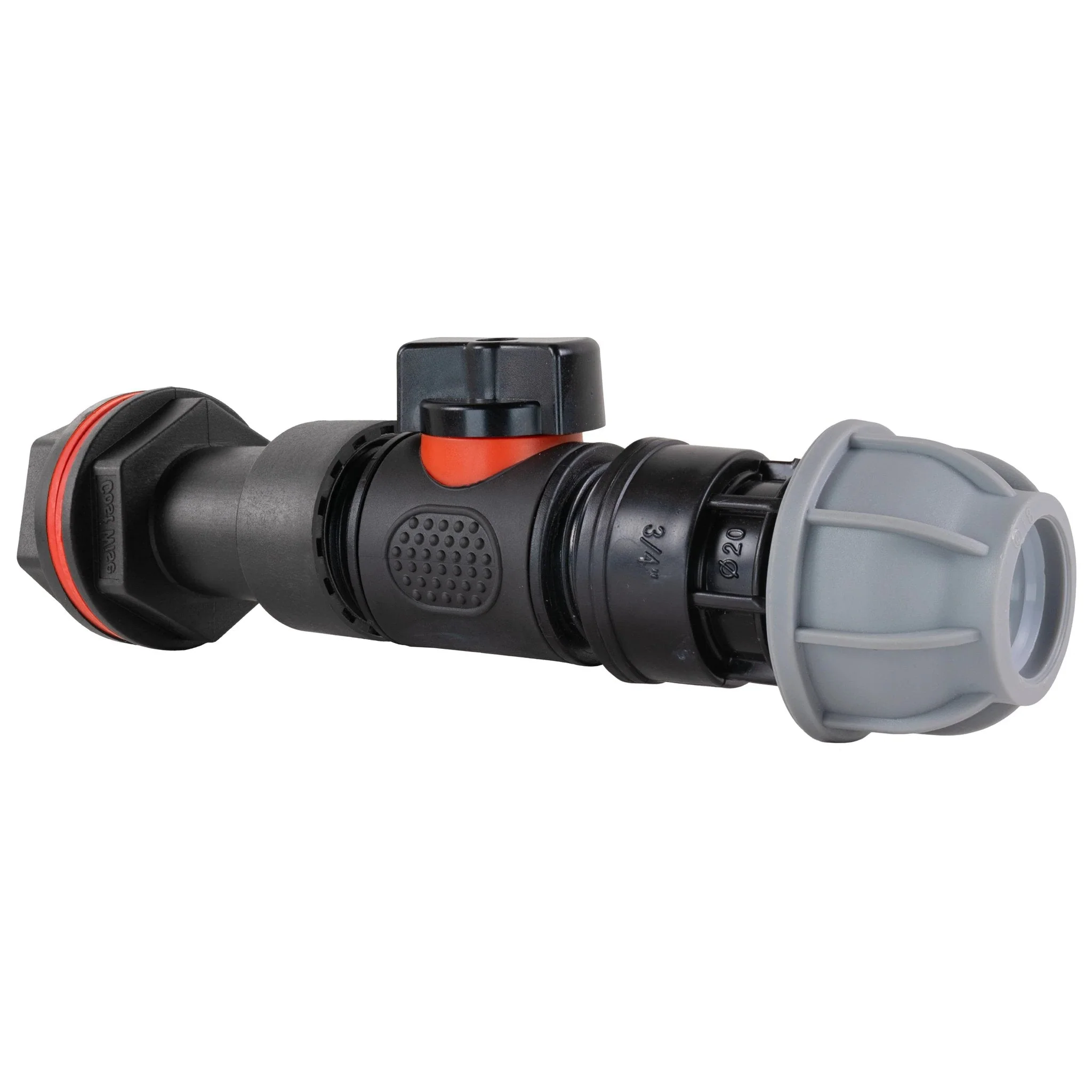 Water Butt Extension Kit 3/4" with In-Line Valve + 20mm MDPE and Drill Bit - Image 2