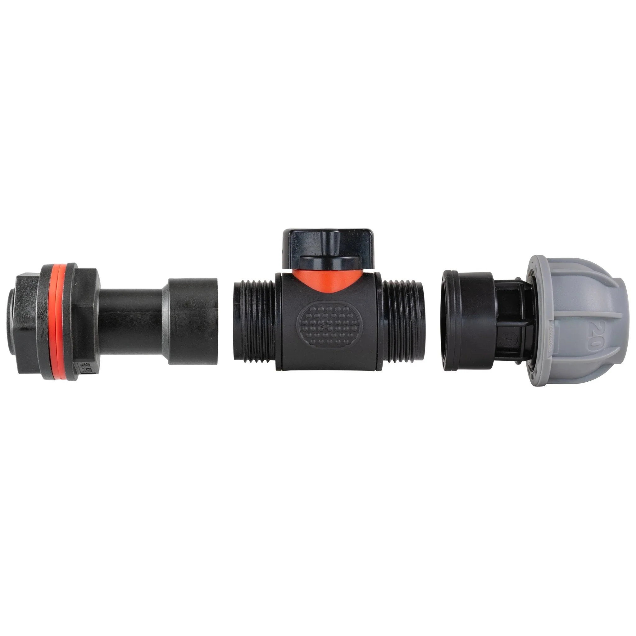 Water Butt Extension Kit 3/4" with In-Line Valve + 20mm MDPE and Drill Bit - Image 5