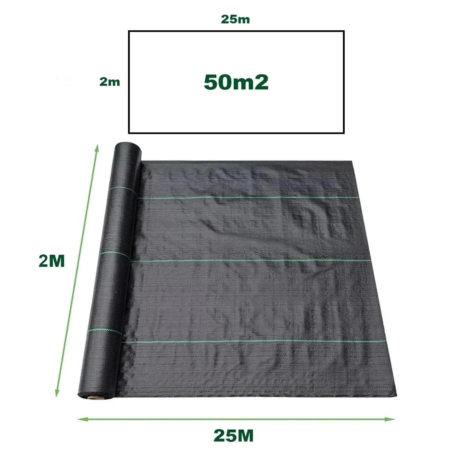 Weed Control Fabric Roll 50m2 100gsm - Image 13