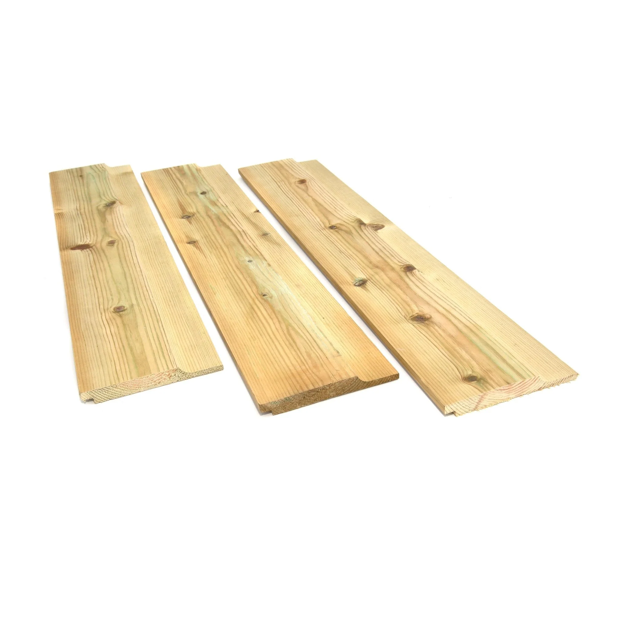Green Treated Wooden Shiplap Cladding 19mm x 125mm (5x3/4") - Image 5